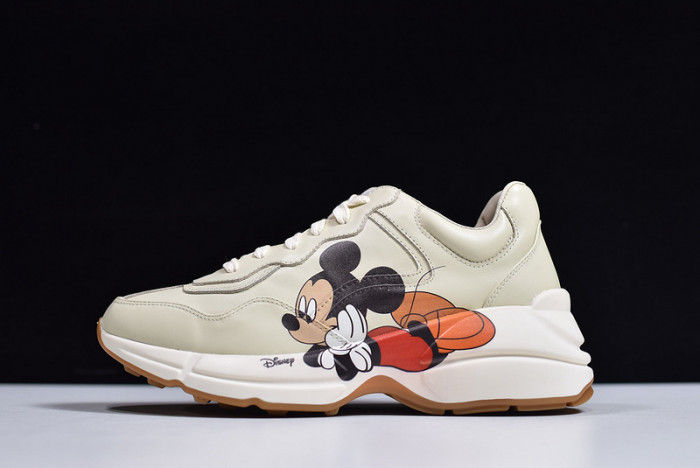 g**i disney x rhyton vintage trainer sneaker 498916 a9l00 9522