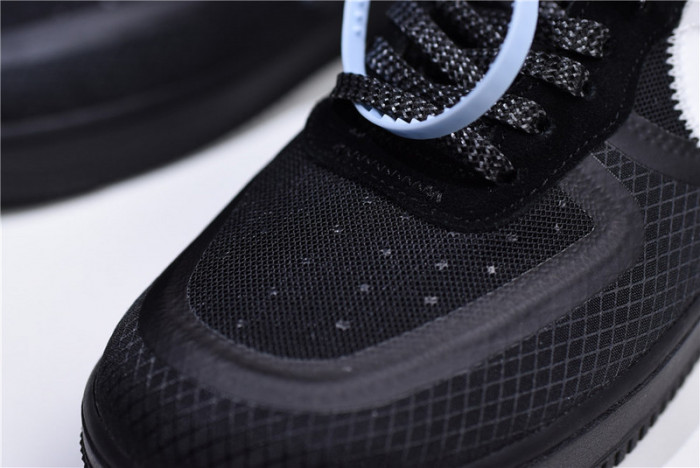 o-w nike air force 1 low black ao4606-001